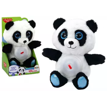 LEAN TOYS Panda Teddy Bear Sleeper Lamp Lullabies Cuddly Toy Mascot 30 cm
