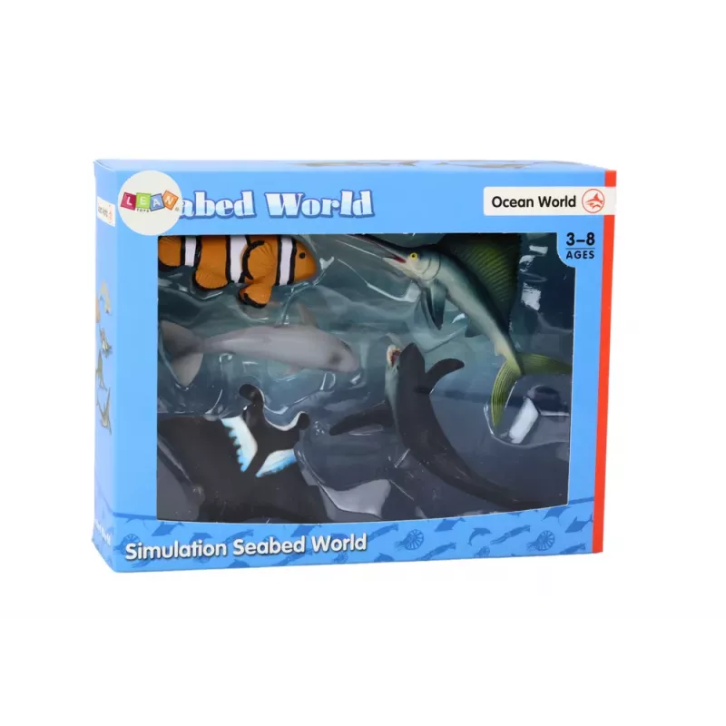 LEAN TOYS Mereelukate kujukeste komplekt Hai Delfiin Raikala 5 tk