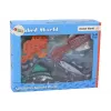 LEAN TOYS Figuuride komplekt Mereelukad Ookeanikalad Kalmaar 4 tükki