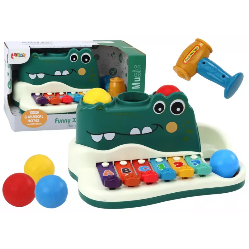 LEAN TOYS Cymbals Piano Crocodile Organ Hammer Balls Educational Instrument