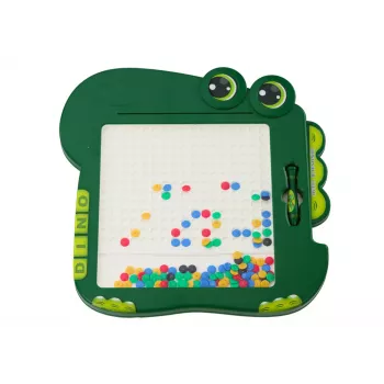 LEAN TOYS Dinosaur Educational Magnetic Board Table Pad Puzzle Green