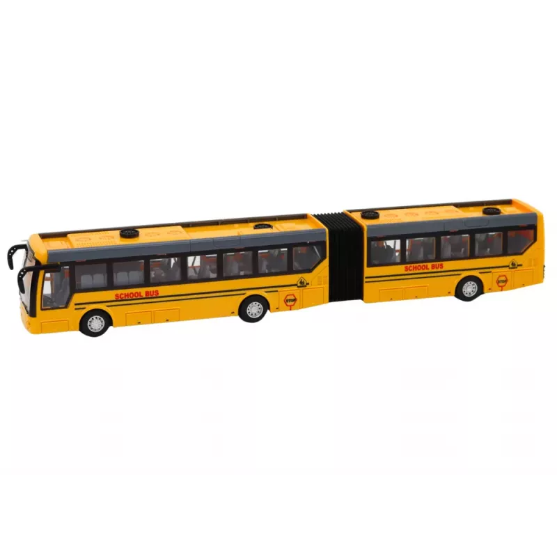 LEAN TOYS Kaugjuhitav Liigendatud Koolibuss 1:32 Kollane