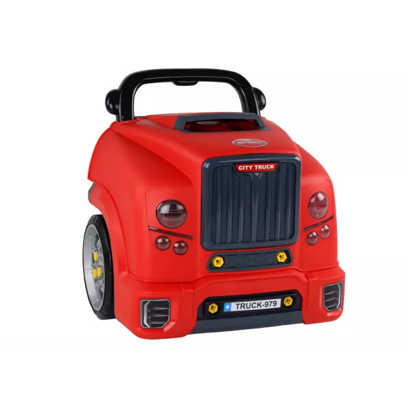 LEAN TOYS Workshop Engine Truck Disassembly DIY Kit Red