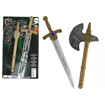 LEAN TOYS Sword Ax Knight Set - Rüütlimõõk ja Kirves Lastele