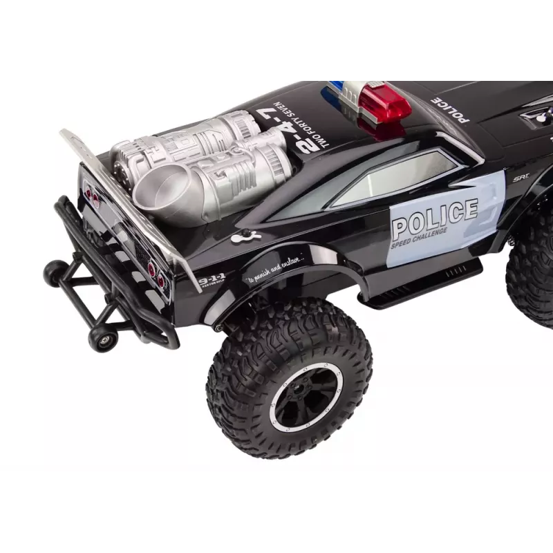 LEAN TOYS Off-Road Remote Controlled Police Car RC 1:8