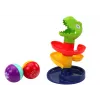 LEAN TOYS Hariv pallilium ja sorteerija Roheline Dinosauruse teemaga