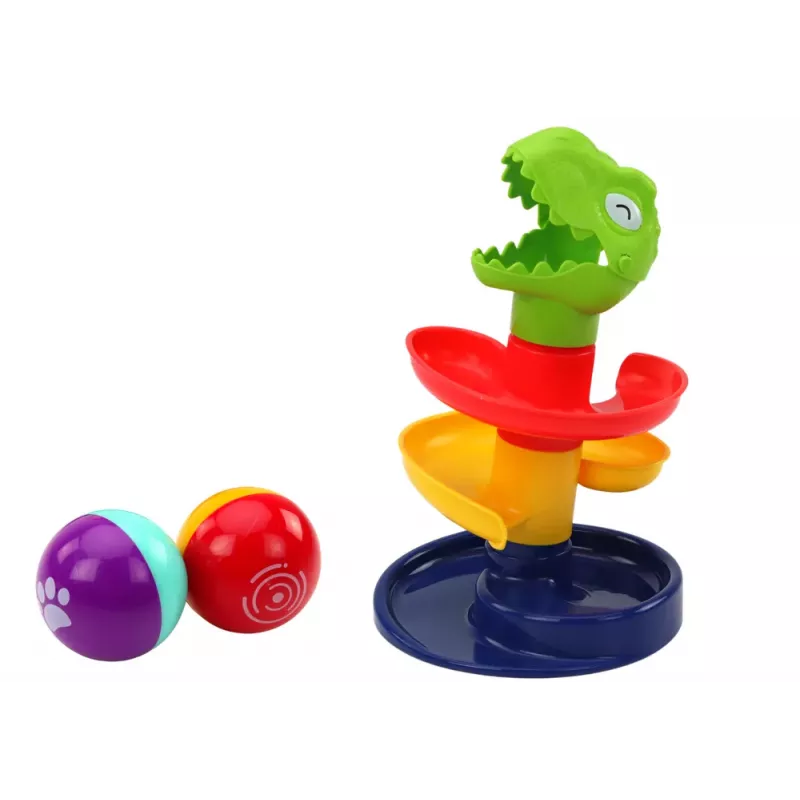 LEAN TOYS Hariv pallilium ja sorteerija Roheline Dinosauruse teemaga