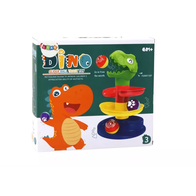 LEAN TOYS Hariv pallilium ja sorteerija Roheline Dinosauruse teemaga