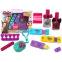 LEAN TOYS Juuste värvimise komplekt, küünelakk, huulepalsam - laste kosmeetilise mängu komplekt