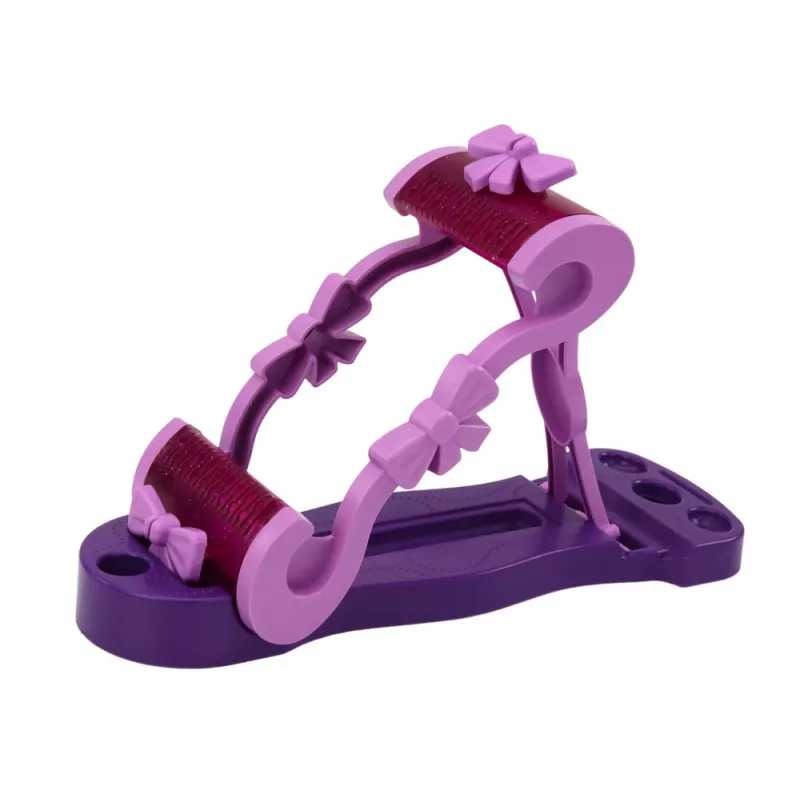 LEAN TOYS Loomingumasinate komplekt tikkimisniidi ja helmestega