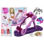 LEAN TOYS Loomingumasinate komplekt tikkimisniidi ja helmestega
