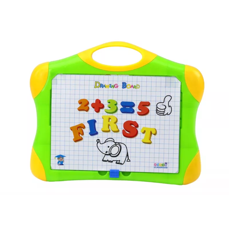 LEAN TOYS Magnetiline Õppelaud Tähed Numbrid Marker Pliiats Käsn