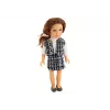 LEAN TOYS Steffi Love nukk elegantses ruudulises riietuses pruunide juustega