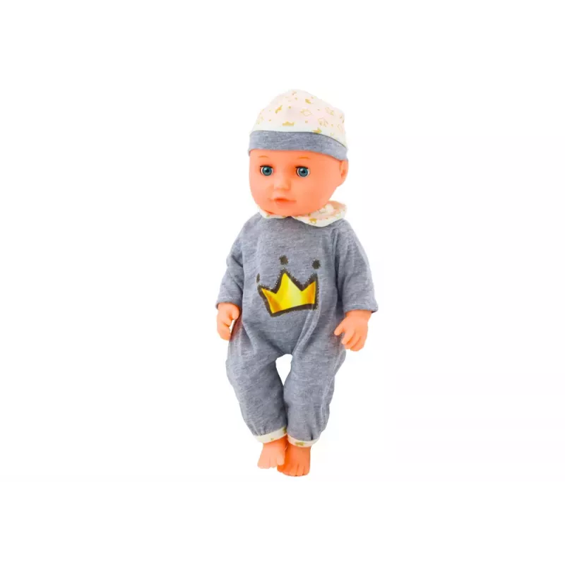 LEAN TOYS Beebinukk hallides pidžaamades, urineerimisfunktsioon, pudel, lutt, helid