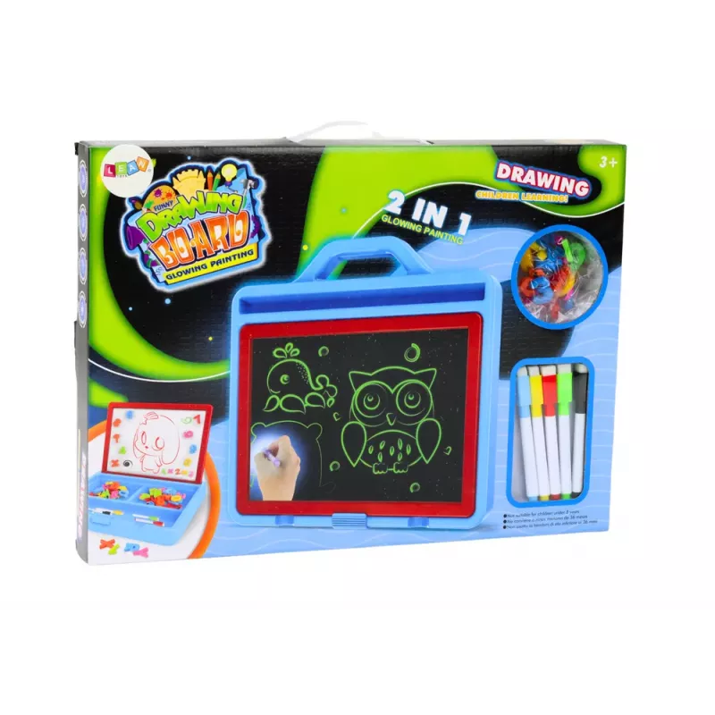 LEAN TOYS Drawing Board Light Painting 2in1 Magnetic