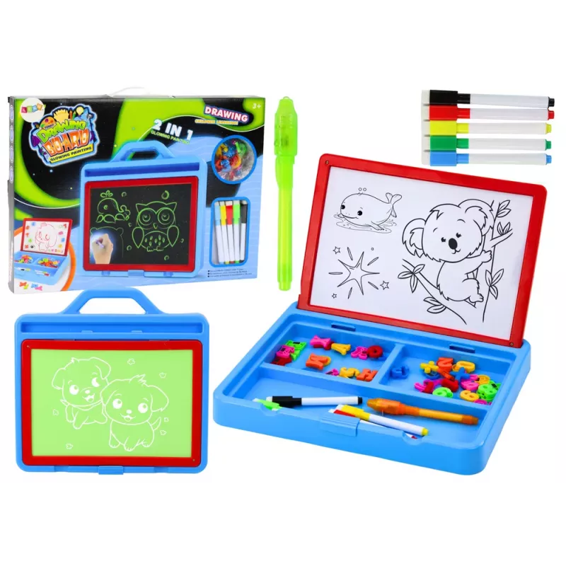 LEAN TOYS Drawing Board Light Painting 2in1 Magnetic