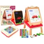 LEAN TOYS 3in1 Multifunktsionaalne Kahepoolne Hiina Mängulaud - Mahjong, Kaardi- ja Lauamängud, Kokkupandav, Roheline Vilt