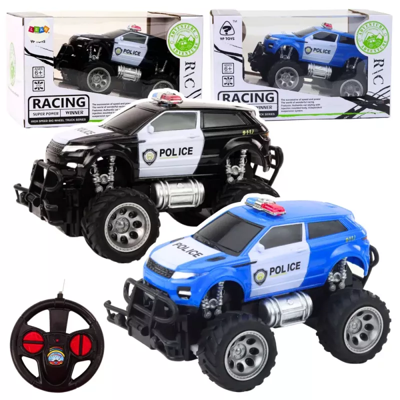LEAN TOYS RC Off-Road Police Car 1:24 Remote Controlled