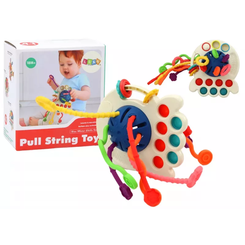 LEAN TOYS Värviline kaheksajalg-hammastusmänguasi imikutele