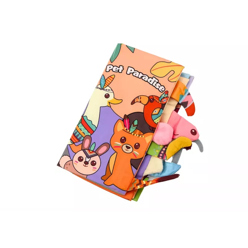LEAN TOYS Pehme õpperaamat Rustling Forest Animals