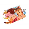 LEAN TOYS Pehme õpperaamat Rustling Forest Animals