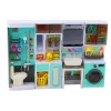 LEAN TOYS Vannitoa mängukomplekt 4in1 Dušš WC Pesumasin Aksessuaarid
