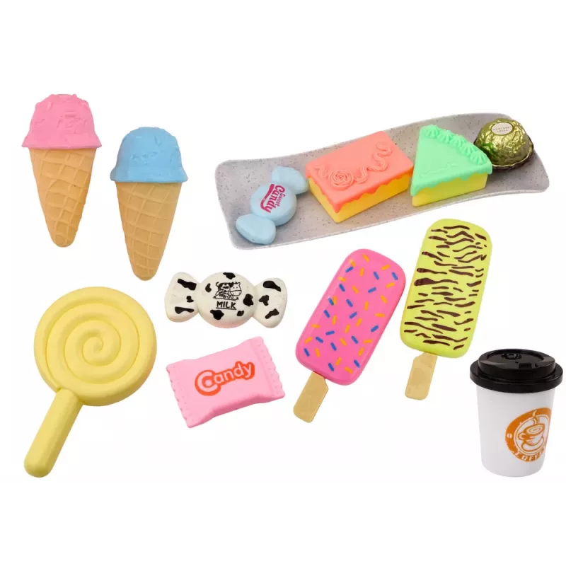 LEAN TOYS Kondiitri- ja kohvikukomplekt Maiustused Figuurid Kohvikook 25 tk