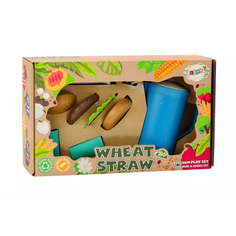 LEAN TOYS Sööginõude komplekt, taldrikud, tassid, kann, hamburger, söögiriistad, 11 tk