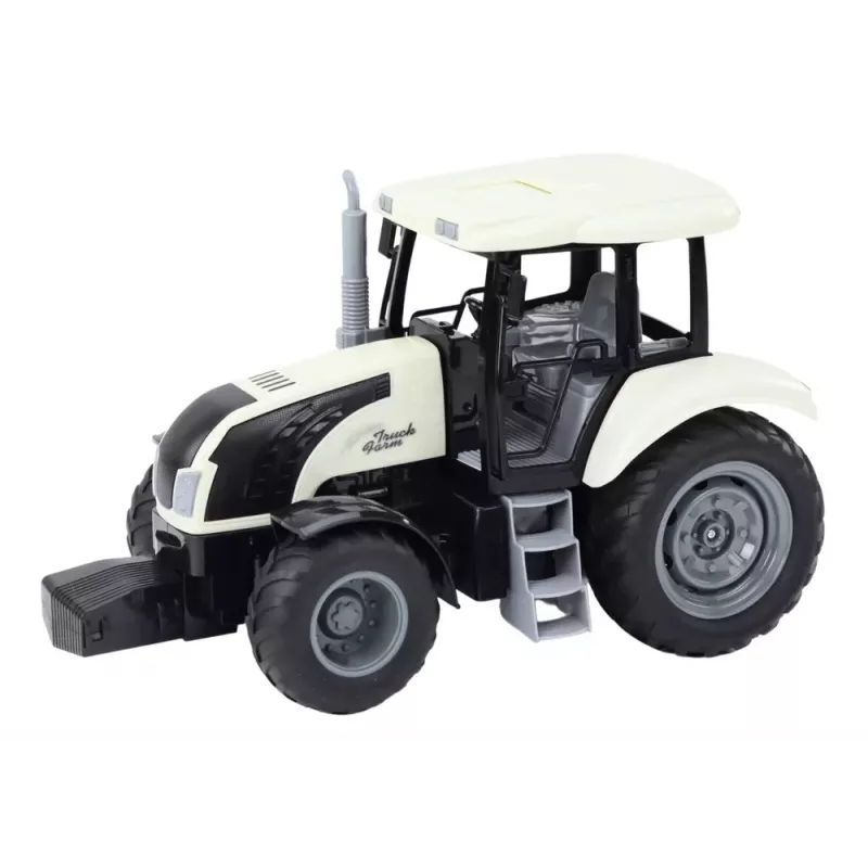 LEAN TOYS Kaugjuhitav Traktor 2.4G Helidega Valge