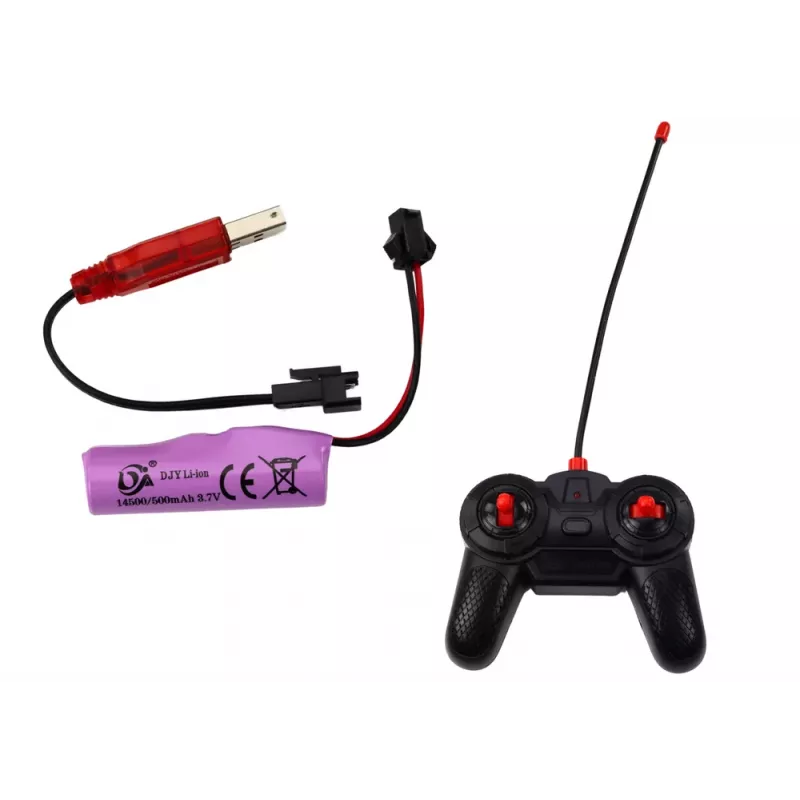 LEAN TOYS Kaugjuhitav RC Racer 1:12 Punane Tuled Helid