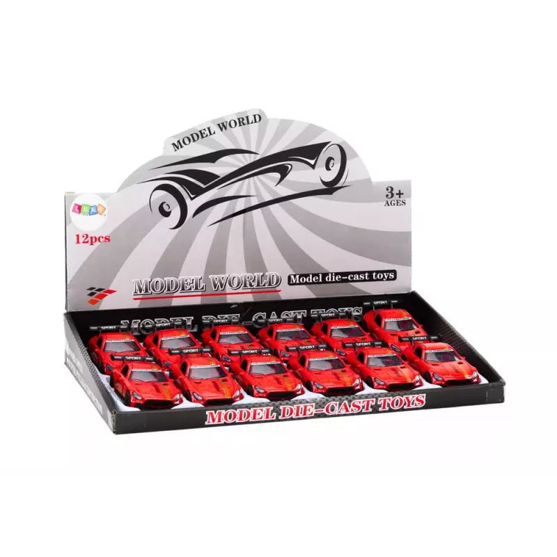 LEAN TOYS Sportauto 1:32 Diecast Mudel Porsche 911 Carrera S Punane Tagasitõmbega Tegevusfiguur Spoileriga