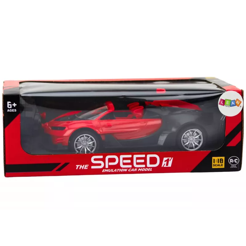 LEAN TOYS Mänguauto Kaugjuhitav Sportauto RC 1:18 Punane