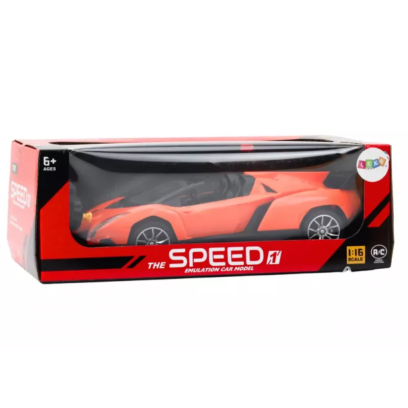 LEAN TOYS Kaugjuhitav sportauto RC 1:16 Oranž