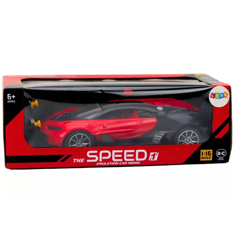 LEAN TOYS Kaugjuhitav Sportauto Punane 1:16 RC Auto