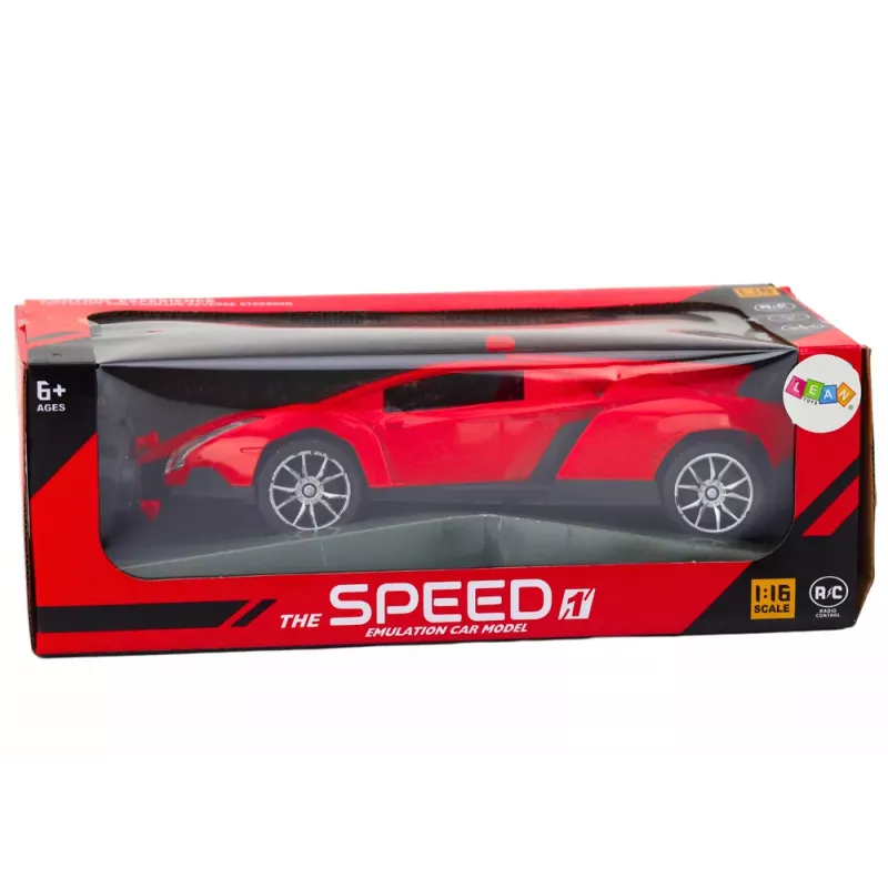LEAN TOYS Kaugjuhitav sportauto punane 1:16 RC auto