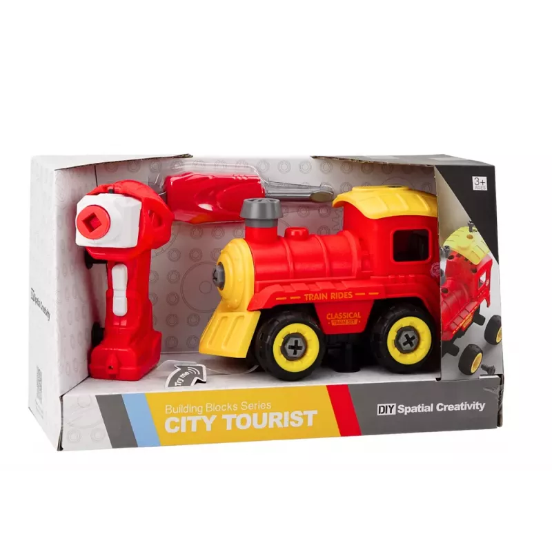 LEAN TOYS Kaugjuhitav RC Pöörlev Vedur, Punane