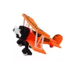 LEAN TOYS Airplane Light Plane Animal Transport Cage Lion Unscrewable Screwdriver