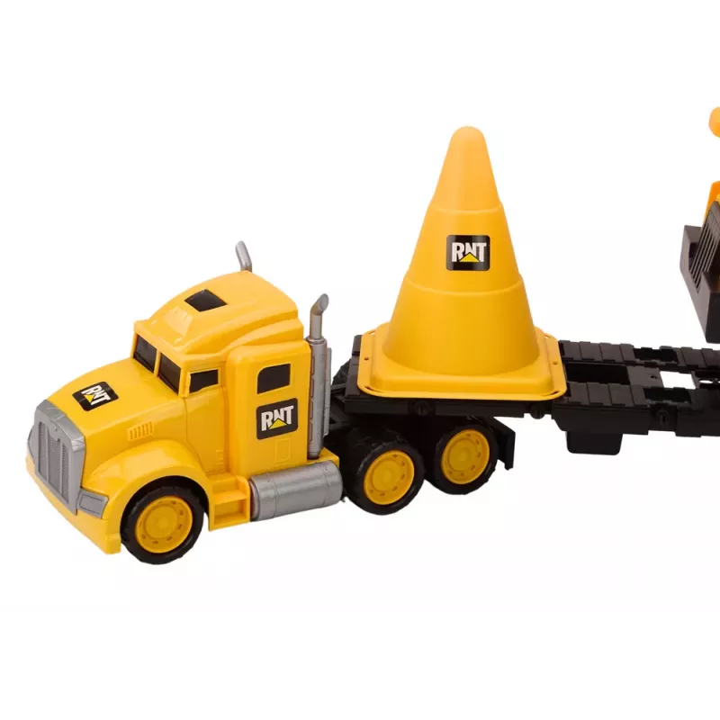 LEAN TOYS Ehitusmasinate Komplekt Kallur Liikuv Kollane