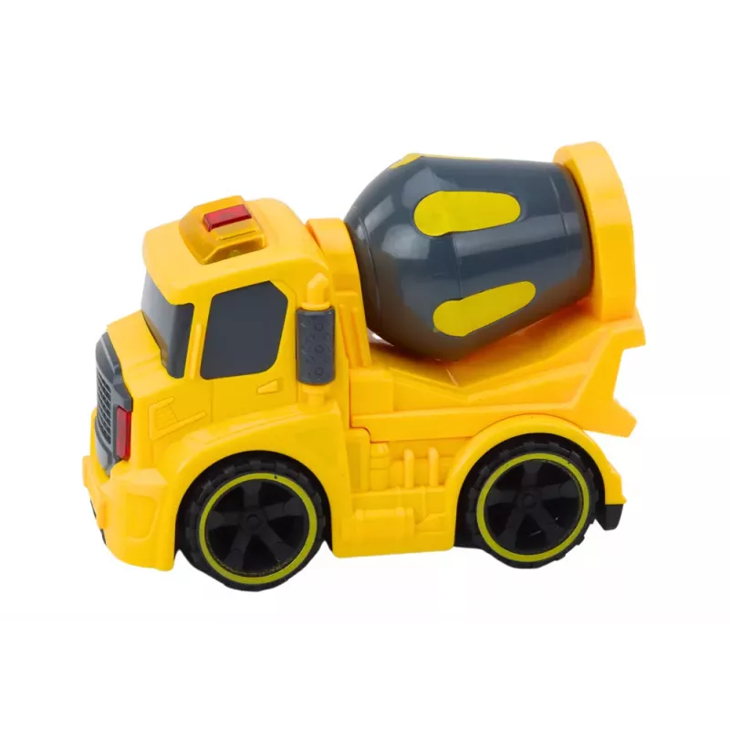 LEAN TOYS Concrete Mixer Truck with Lights and Sounds Yellow