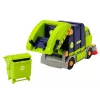 LEAN TOYS Cartoon Garbage Truck Turning Movable DIY Navy Blue