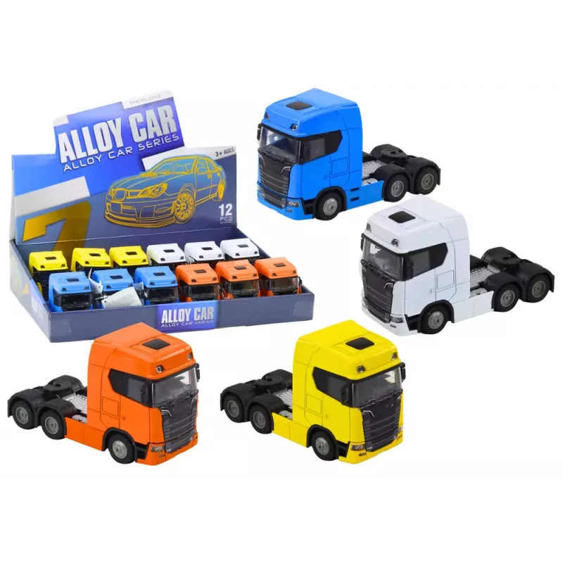 LEAN TOYS veok ilma haagiseta 1:32 kallutatava metallkabiini, tulede, helide ja veoga