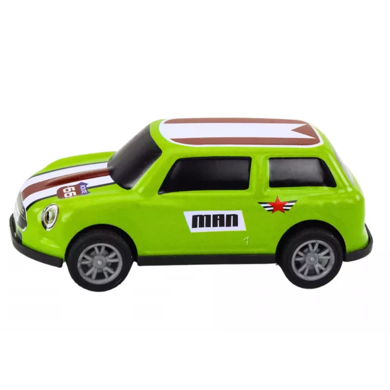 LEAN TOYS Autode komplekt, vedrud, veermik, värviline, 12 tükki