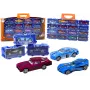 LEAN TOYS 16-osaline die-cast autode komplekt vedrudega metallkohvris