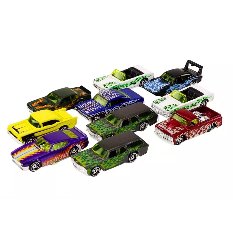 LEAN TOYS Autovedrude komplekt 1:64 Metall 10 tk