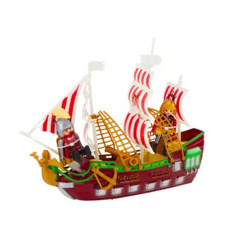 LEAN TOYS Rooma laev valgus- ja heliefektide, katapuldi ja palmipuudega