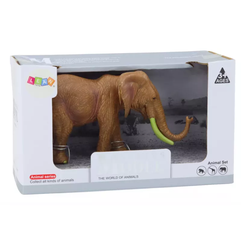 LEAN TOYS Kogumisfiguur Aafrika elevant Safari Pruun