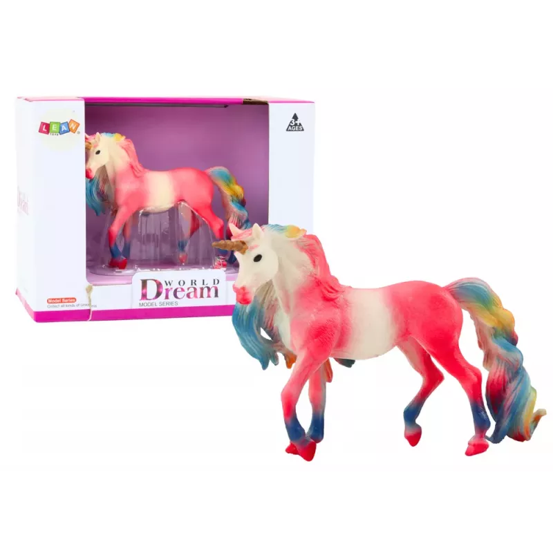 LEAN TOYS Kogumisfiguur Suur Ükssarvik Roosa 11 cm