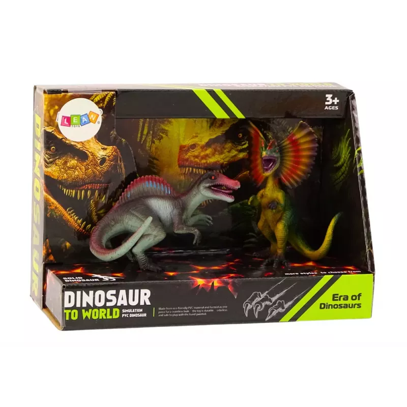 LEAN TOYS Dinosauruste figuurid Spinosaurus Dilophosaurus komplekt 2 tk