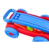 LEAN TOYS Klotside komplekt sinise ja punase ratastega kärus - 236 tükki