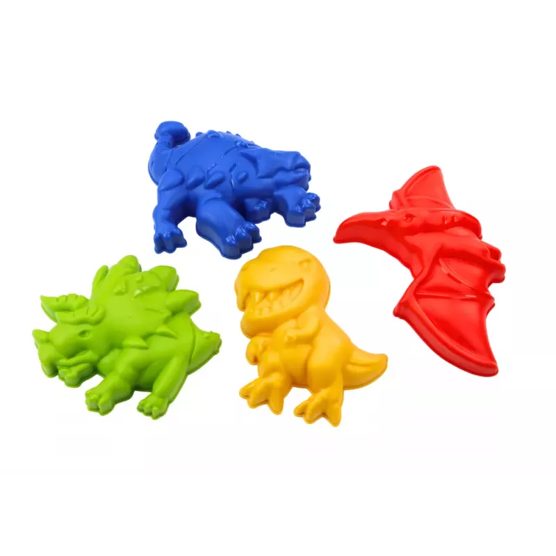 LEAN TOYS Liivakomplekt dušikannu ja dinosaurusevormidega